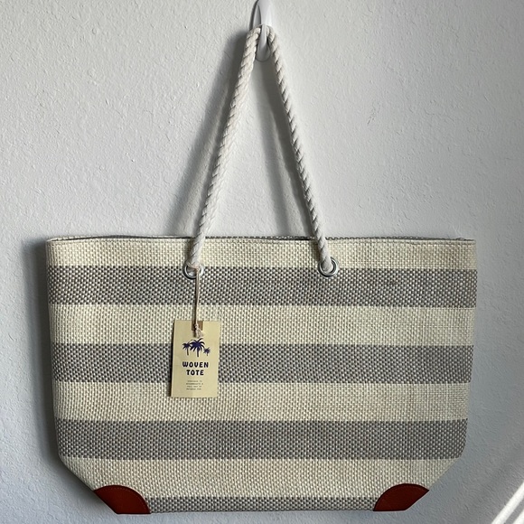 Blue Star Handbags - Woven Large Tote
